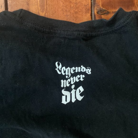 999 Juice Wrld World Rap Hip-Hop Legends Never Die Black 100% Cotton T-Shirt EUC - Picture 7 of 11